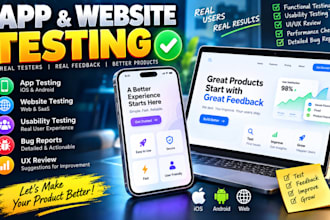 do QA testing app testing website testing and ios app review