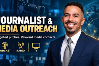 premium PR media placement journalist outreach press release podcast radio TV PR