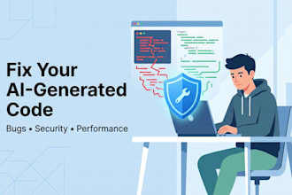 fix, debug and secure your ai generated or vibe coded website or app