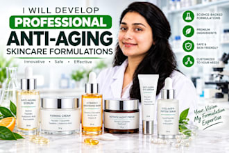 develop professional anti aging skincare formulations