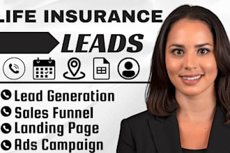 generate life insurance lead iul insurance leads sales funnel using facebook ads