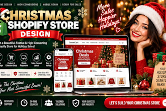design a christmas shopify store for holiday sales