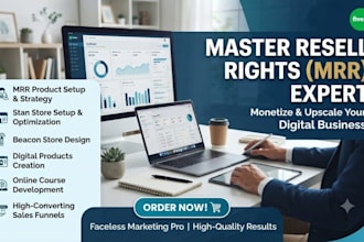 master resell rights promotion with email marketing and store setup