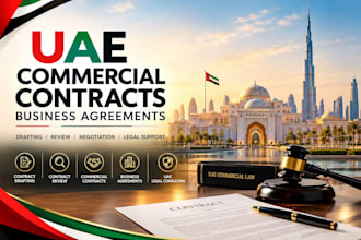 draft and review uae commercial contracts and business agreements