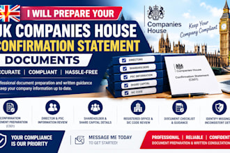 prepare your UK companies house confirmation statement documents