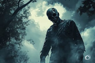 illustrate handmade horror monsters and characters