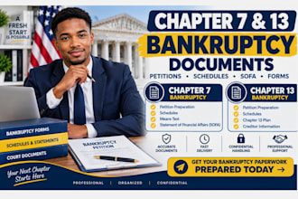 be your bankruptcy lawyer for chapter 7, chapter 13 bankruptcy petition