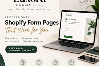 create a custom shopify form page with responsive design
