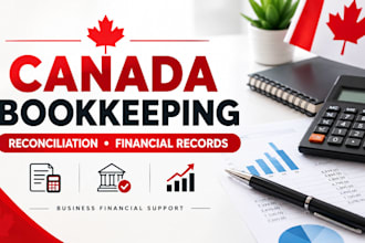 do canada bookkeeping, bank reconciliation and financial record organization