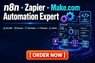 n8n zapier zoho crm data entry webtemplate integromat madecom api zap workflow