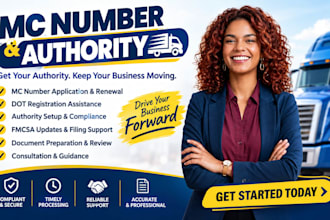 file your usdot, mc number, mc authority and boc3 registration