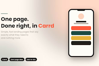 design carrd website carrd landing page and opt in design