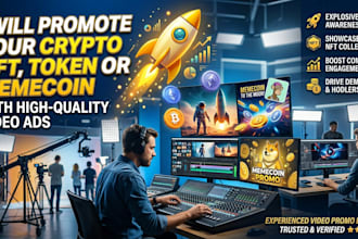 promote your crypto nft, token or memecoin with video ads