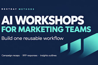 teach chatgpt and build an ai workflow for your marketing team