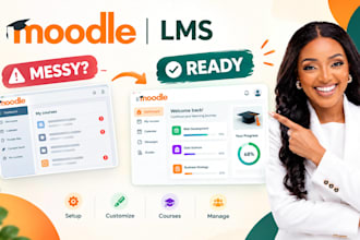 set up, build, customize and optimize your moodle lms moodle elearning platform