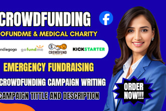 create and promote emergency, gofundme medical charity, crowdfunding campaign