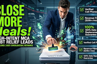 do mca debt consolidation leads, ucc filing data, and business funding prospect