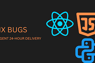 fix your python react or javascript errors urgently
