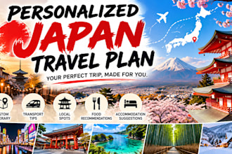 create a personalized japan travel plans