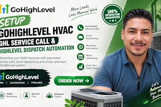 setup gohighlevel hvac ghl service call and highlevel dispatch automation