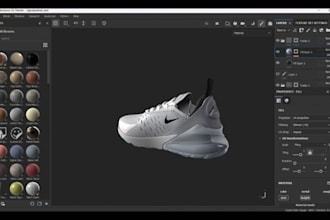 create 3d shoe, sneakers, and footwear models for games, animation and character