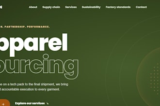 design and build a single page business website