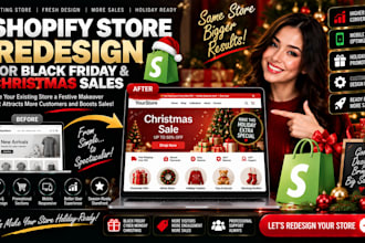 redesign your shopify store for black friday and christmas sales