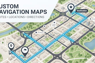 design custom navigation and route map