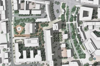 create custom navigation, route map, architectural mapping and masterplan