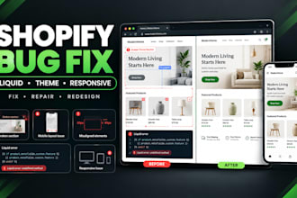fix shopify bugs shopify liquid errors shopify theme and landing page issues