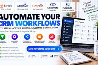 automate streak apptivo creatio salesmate and capsule CRM workflows