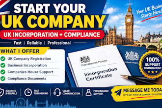 handle UK business incorporation company registration and compliance documents