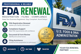 renew your fda registration and update records for fda compliance