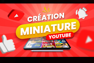 créations de miniature pour youtubeur
