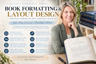 do book editing and formatting, book layout design and proofreading