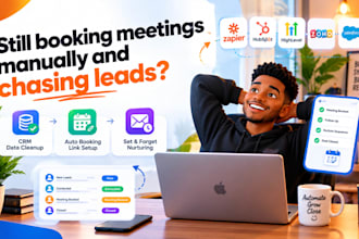 crm data cleanup, auto booking link setup, set and forget nurturing hubspot ghl