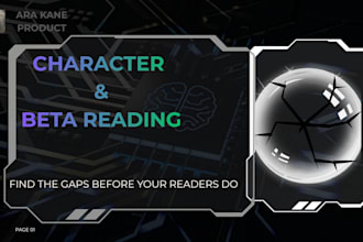 beta read your story for character logic and development