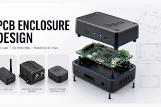 design pcb enclosure, electronic case and 3d printable housing