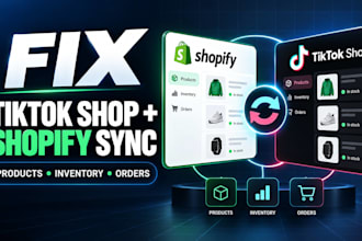 fix tiktok shop shopify product inventory and order sync errors
