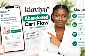 set up a high converting klaviyo abandoned cart flows for shopify store