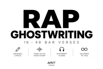 ghostwrite custom rap and hip hop lyrics for your projects