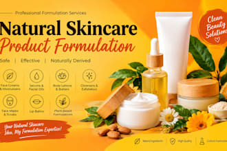 formulate natural skincare products and cosmetic formula