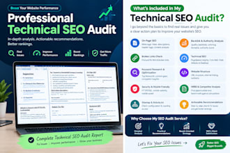 deliver an technical SEO audit and competitor analysis