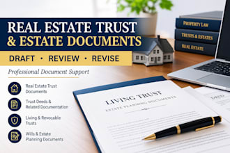draft and review real estate trust and estate planning documents