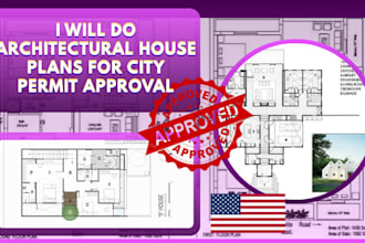 do architectural house plans for city permit approval
