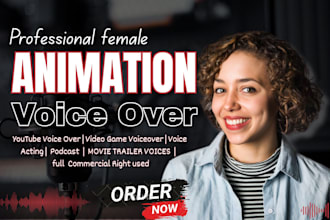 record a children book voiceover, cartoon character, kids animation voiceover
