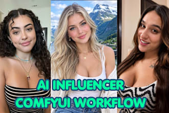 create a photorealistic ai influencer model and content