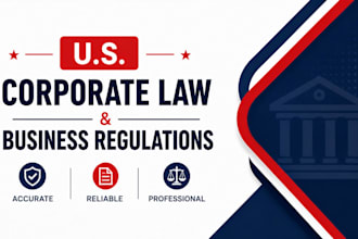 research US corporate law and business regulations