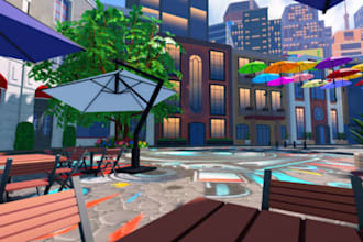 build low poly and realistic roblox map, terrain map and environments