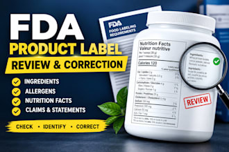 review and correct your fda product label for compliance
